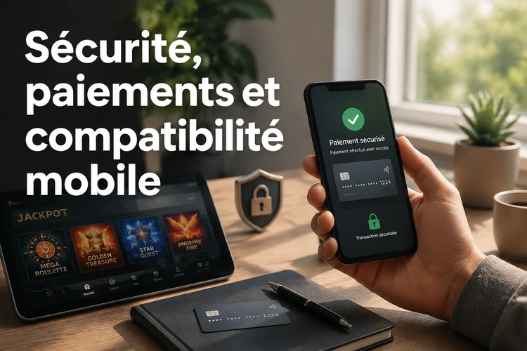 Sécurité, paiements et compatibilité mobile