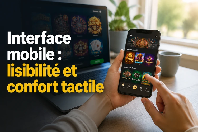 Interface mobile: lisibilité, réactivité et confort tactile