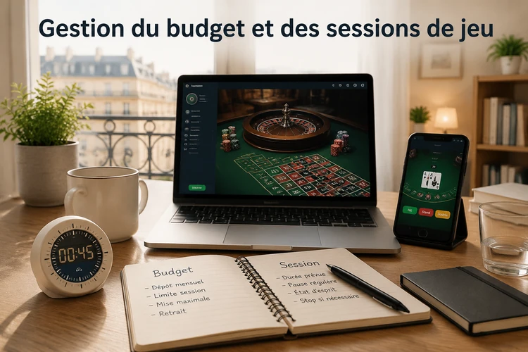 Gestion du budget et des sessions de jeu