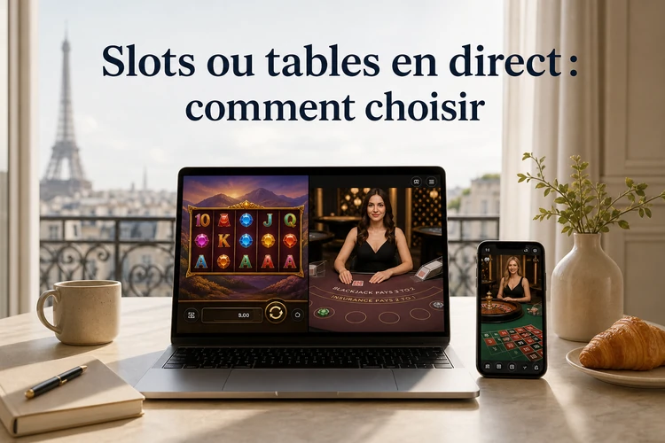 Slots ou tables en direct: comment choisir
