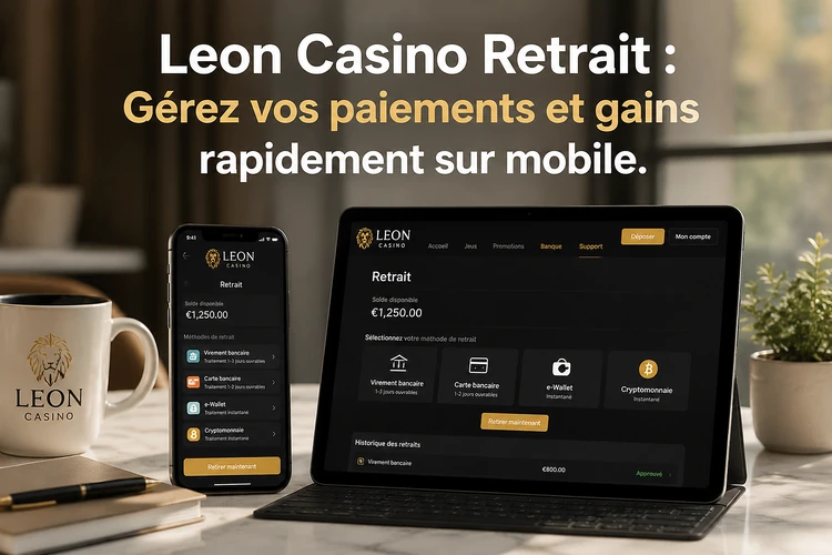 Leon Casino Retrait: Gérez vos paiements et gains rapidement sur mobile